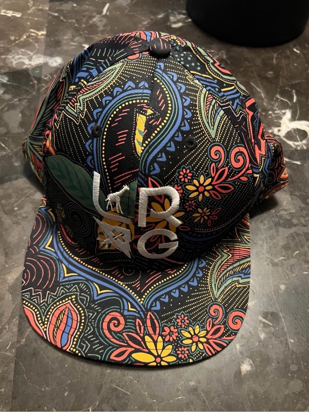 LRG Y2K Peacock Paisley Urban Wear Men’s Snapback Hat OSFM